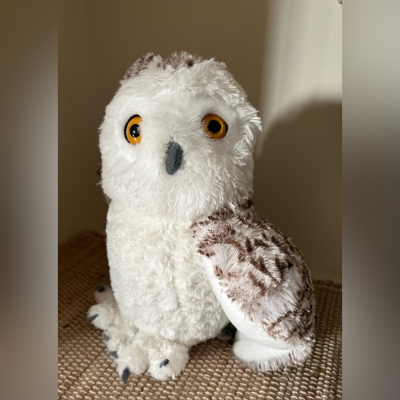 Snowy Owl Plush 12” Stuffed Animal White Brown Yellow Eyes Soft - Wild Republic - Picture 1 of 7